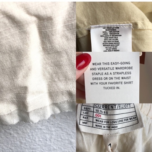 NWOT Current/Elliott Convertible Skirt/Dress - Picture 6 of 6